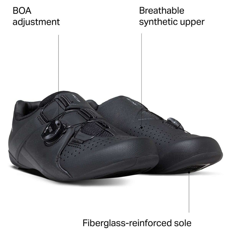 Road Bike Shoes * | Buy Shimano Road Bike Shoes Rc3 Cycling Shoe Men'S Black