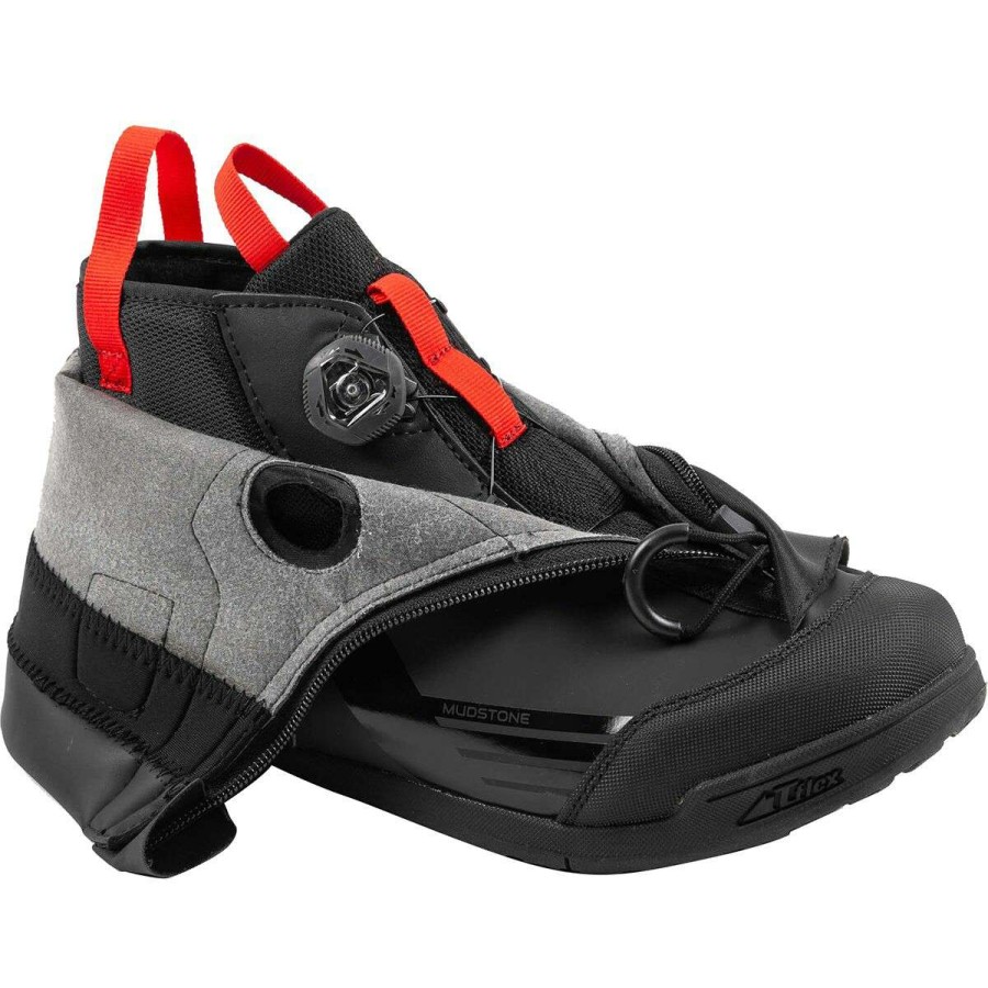 Bike Apparel Accessories * | Best Sale Louis Garneau Road Shoe Covers Mudstone Cycling Shoe Men'S Black