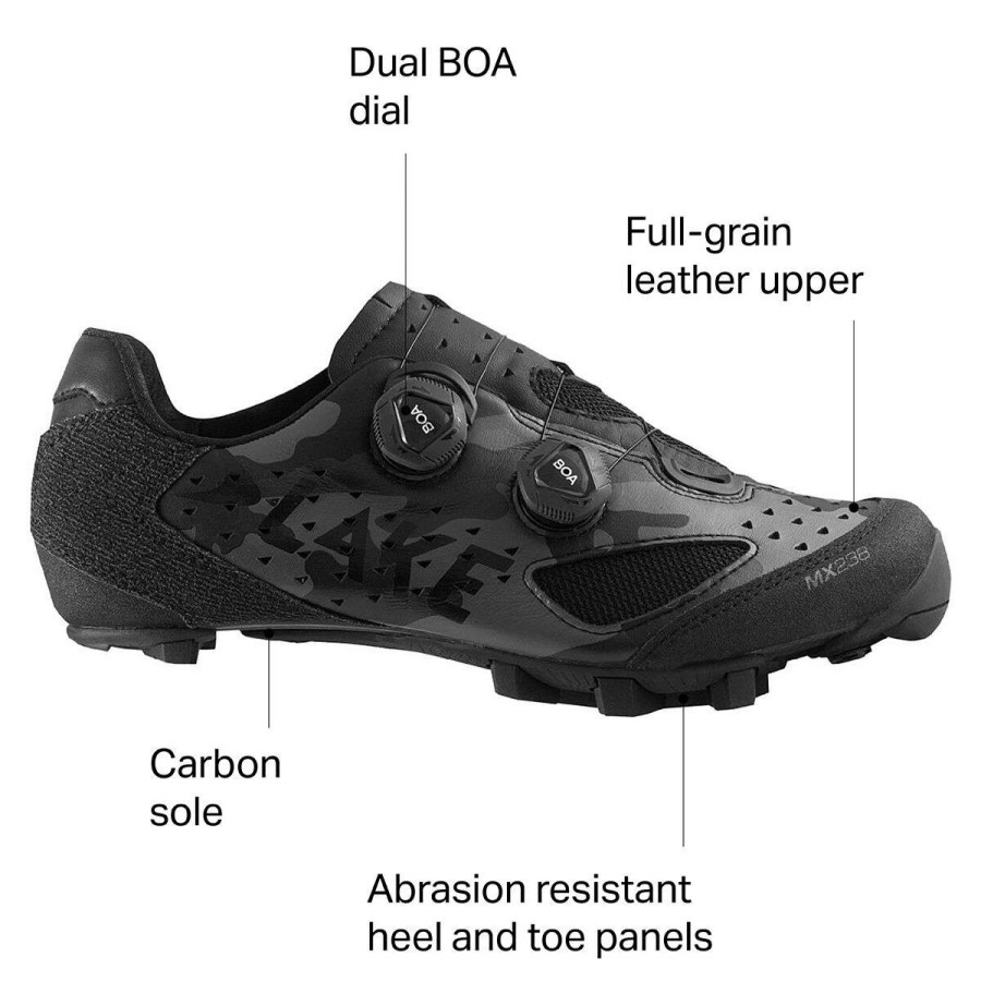 Mountain Bike Shoes * | Cheap Lake Mountain Bike Shoes Mx238 Wide Cycling Shoe Men'S