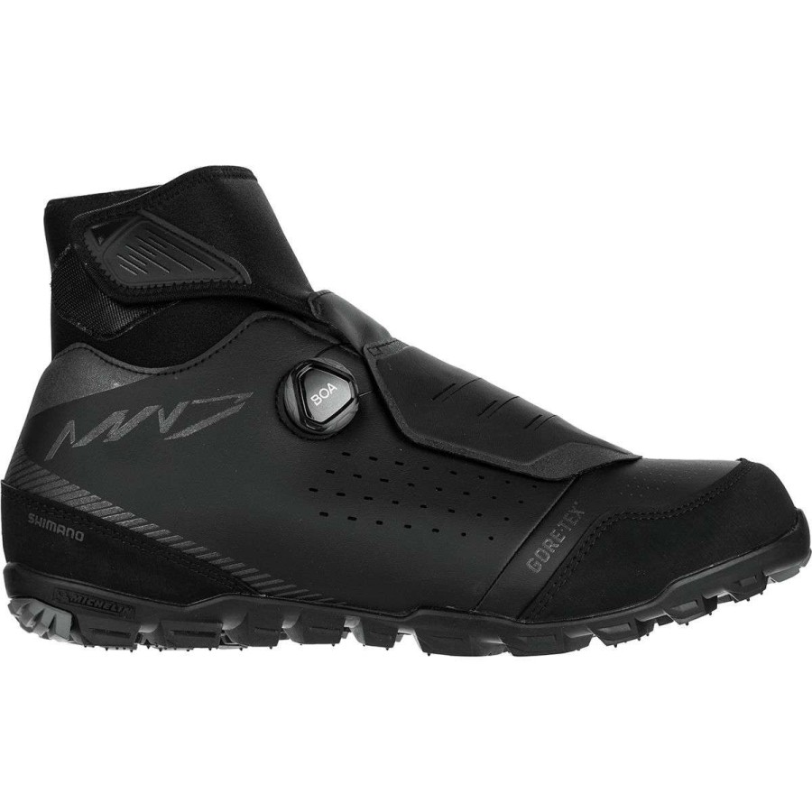 Mountain Bike Shoes * | Deals Shimano Mountain Bike Shoes Sh Mw701 Cycling Shoe Men'S Black