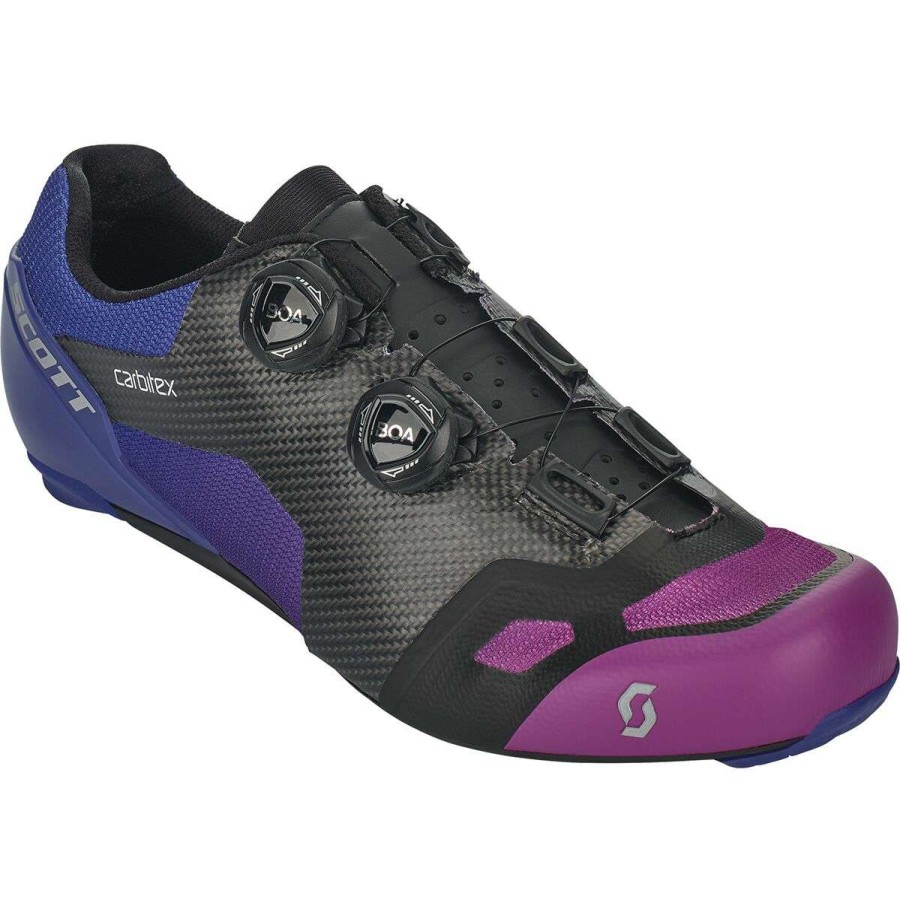 Road Bike Shoes * | Hot Sale Scott Road Bike Shoes Rc Sl Supersonic Edt. Road Shoe Men'S Black/Drift Purple