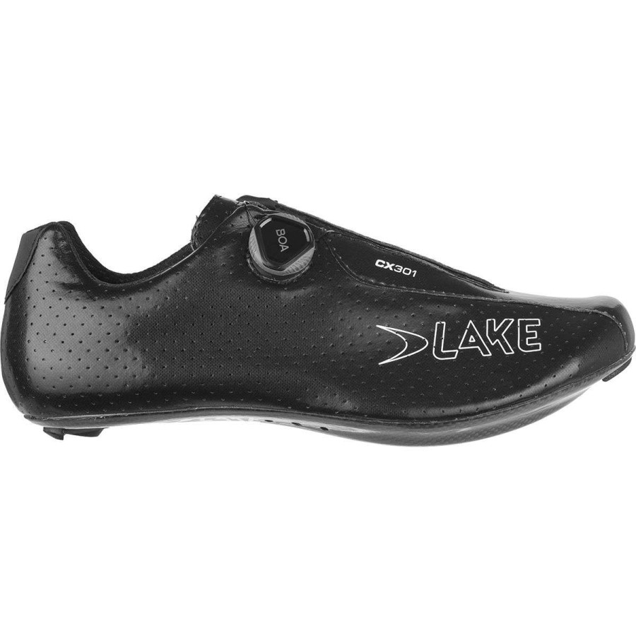 Road Bike Shoes * | Hot Sale Lake Road Bike Shoes Cx301 Xtra Wide Cycling Shoe Men'S Black