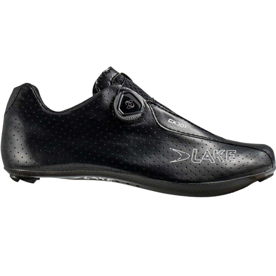 Road Bike Shoes * | Best Reviews Of Lake Road Bike Shoes Cx301 Cycling Shoe Extra Wide Men'S Black