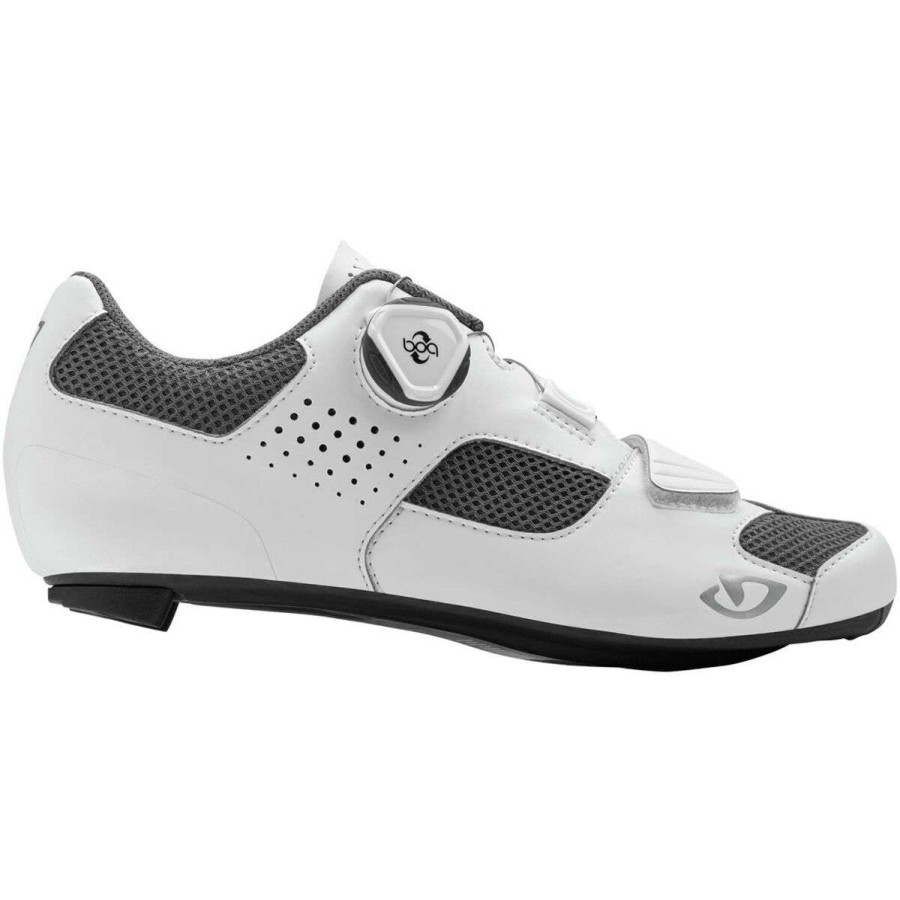 Road Bike Shoes * | Best Reviews Of Giro Road Bike Shoes Espada Boa Cycling Shoe Women'S White/Silver