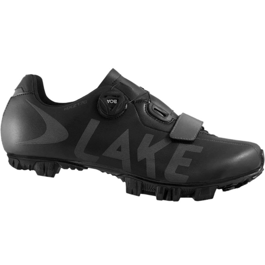 Mountain Bike Shoes * | Hot Sale Lake Mountain Bike Shoes Mxz176 Cycling Shoe Men'S Black/Grey