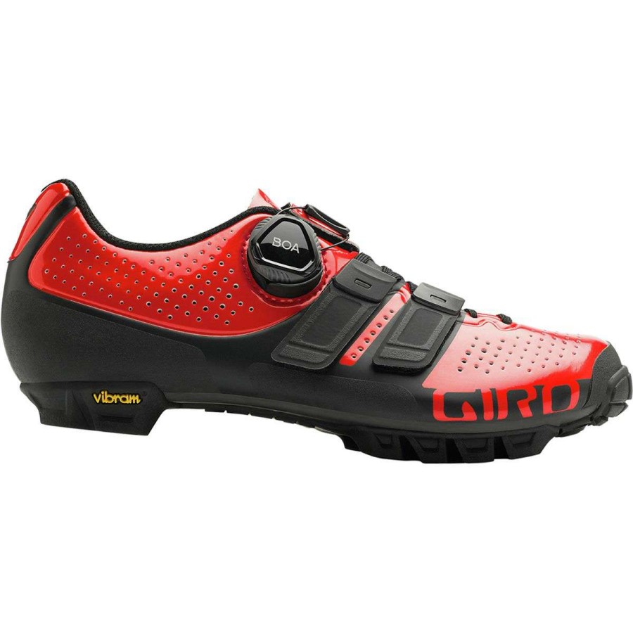 Mountain Bike Shoes * | Wholesale Giro Mountain Bike Shoes Sica Techlace Cycling Shoe Women'S Bright Red/Black