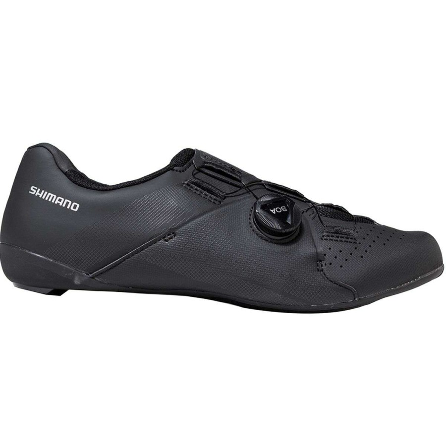 Road Bike Shoes * | Deals Shimano Road Bike Shoes Rc3 Wide Cycling Shoe Men'S Black