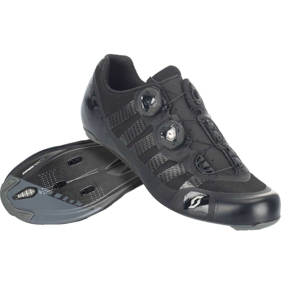 Road Bike Shoes * | Flash Sale Scott Road Bike Shoes Road Rc Ultimate Cycling Shoe Men'S Black