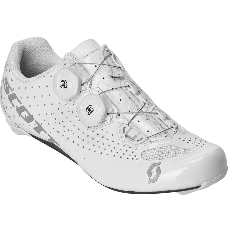 Road Bike Shoes * | Coupon Scott Road Bike Shoes Road Rc Lady Cycling Shoe Women'S Gloss White/Silver