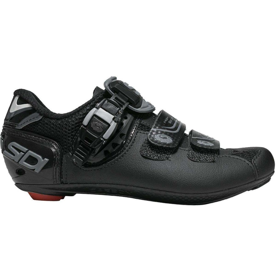 Road Bike Shoes * | New Sidi Road Bike Shoes Genius Fit Cycling Shoe Women'S Shadow Black