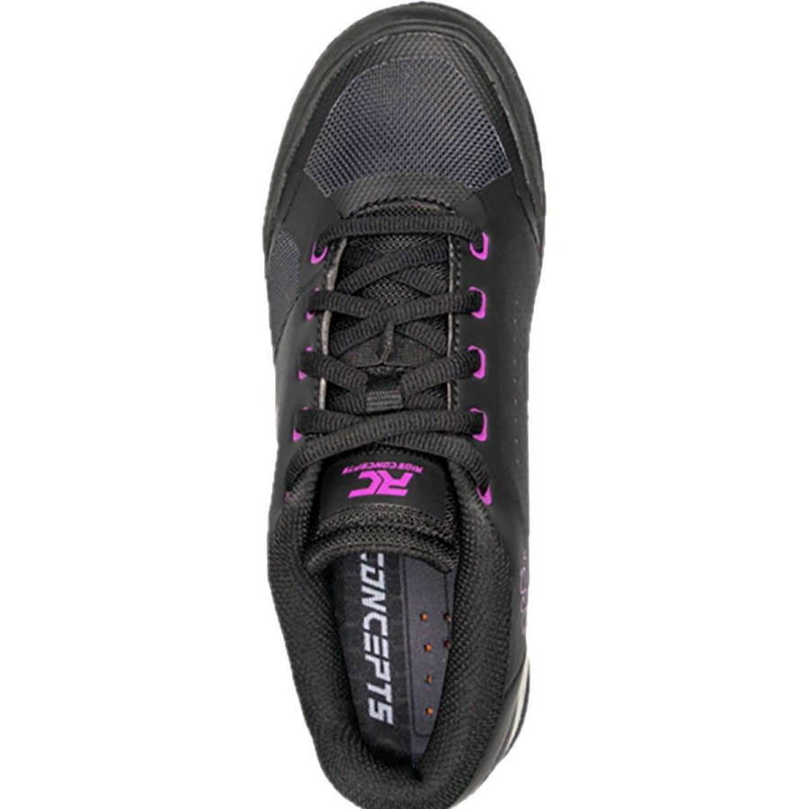 Flat Pedal Shoes * | Top 10 Ride Concepts Flat Pedal Shoes Skyline Cycling Shoe Women'S Black/Purple