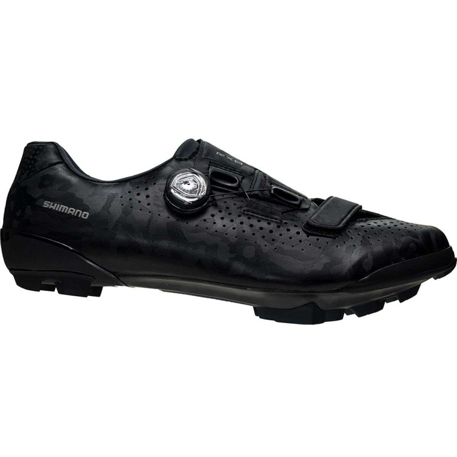 Mountain Bike Shoes * | Deals Shimano Mountain Bike Shoes Rx8 Wide Mountain Bike Shoe Men'S Black