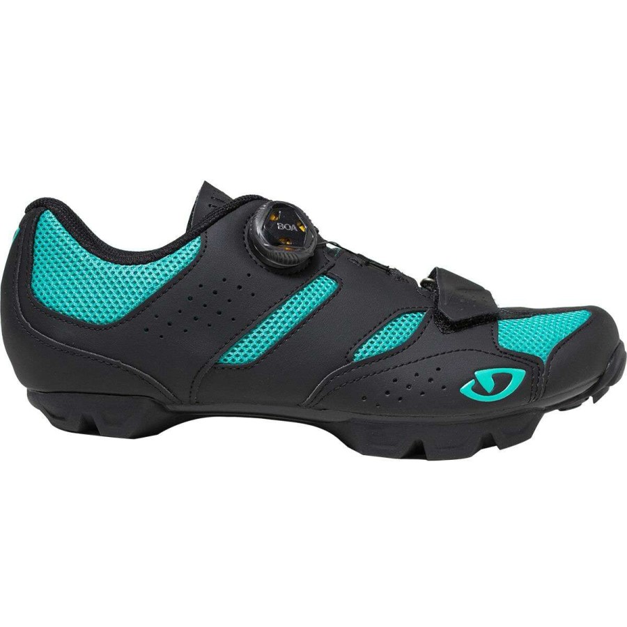 Mountain Bike Shoes * | Flash Sale Giro Mountain Bike Shoes Sage Limited Edition Boa Mountain Bike Shoe Women'S Black/Teal