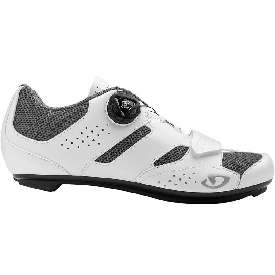 Road Bike Shoes * | Flash Sale Giro Road Bike Shoes Savix Cycling Shoe Women'S White/Titanium