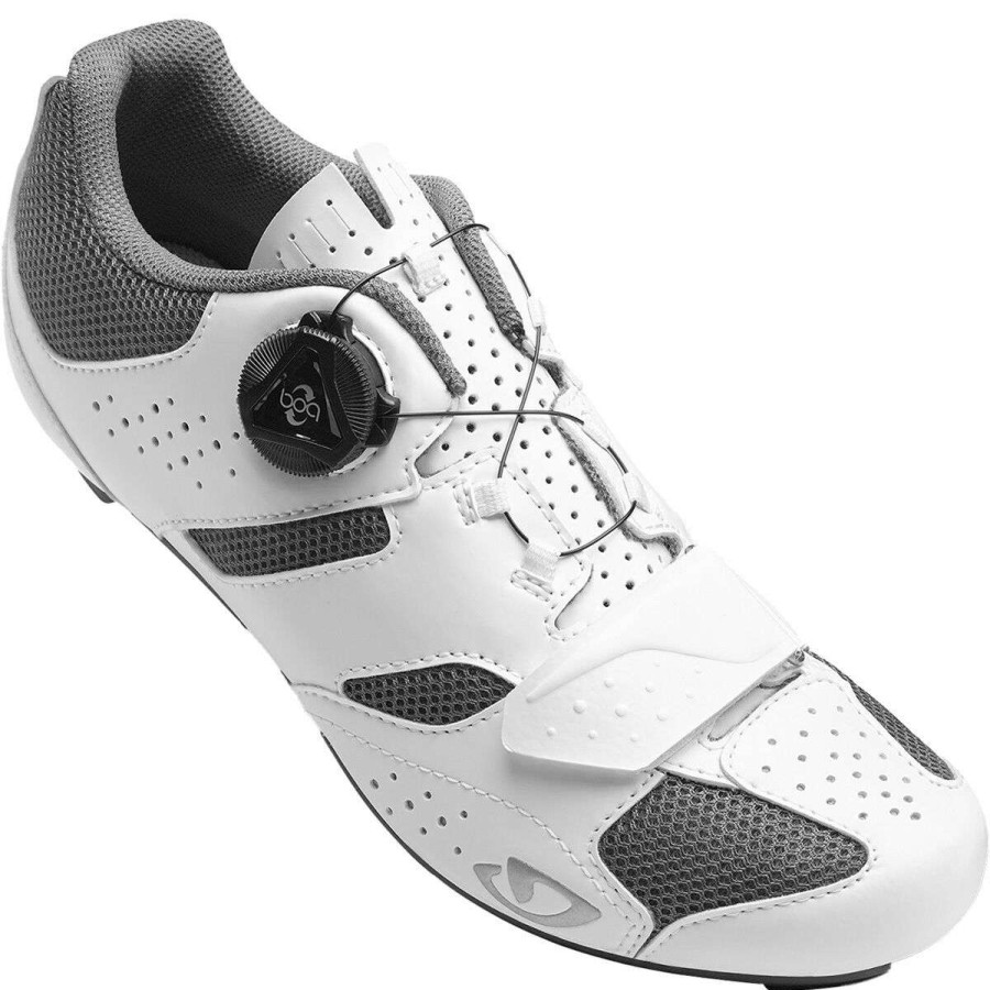 Road Bike Shoes * | Flash Sale Giro Road Bike Shoes Savix Cycling Shoe Women'S White/Titanium