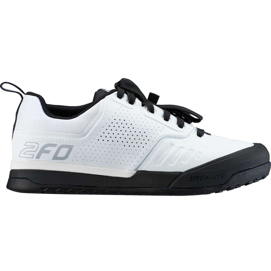 Flat Pedal Shoes * | Best Sale Specialized Flat Pedal Shoes 2Fo Flat 2.0 Mountain Bike Shoe White