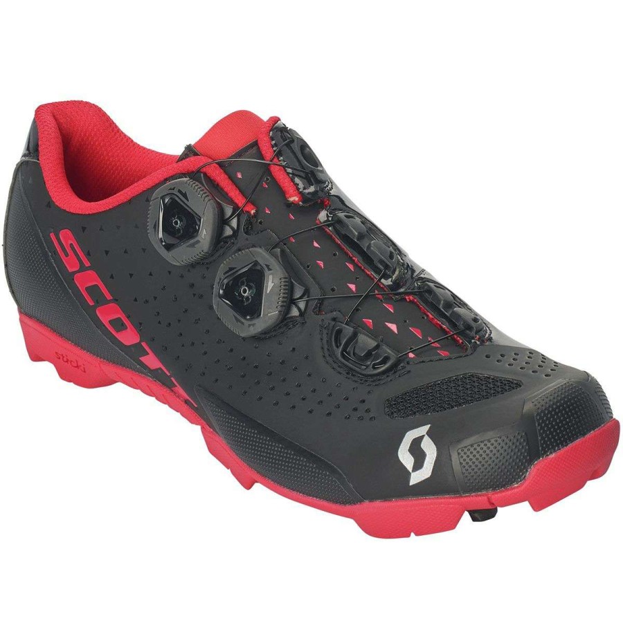 Mountain Bike Shoes * | Cheap Scott Mountain Bike Shoes Mtb Rc Lady Cycling Shoe Women'S Matte Black/Berry Red