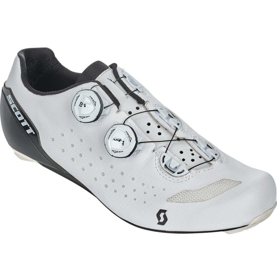 Road Bike Shoes * | New Scott Road Bike Shoes Road Rc Evo Cycling Shoe Men'S White/Black