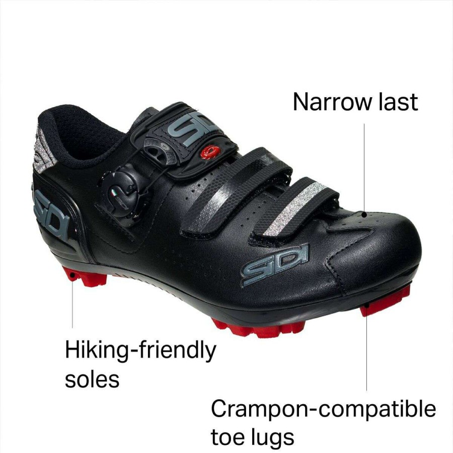 Mountain Bike Shoes * | Hot Sale Sidi Mountain Bike Shoes Trace 2 Cycling Shoe Women'S Black/Black