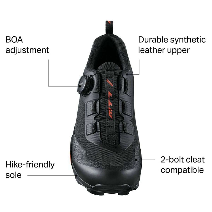 Mountain Bike Shoes * | Outlet Shimano Mountain Bike Shoes Sh Mt7 Mountain Bike Shoe Men'S Black