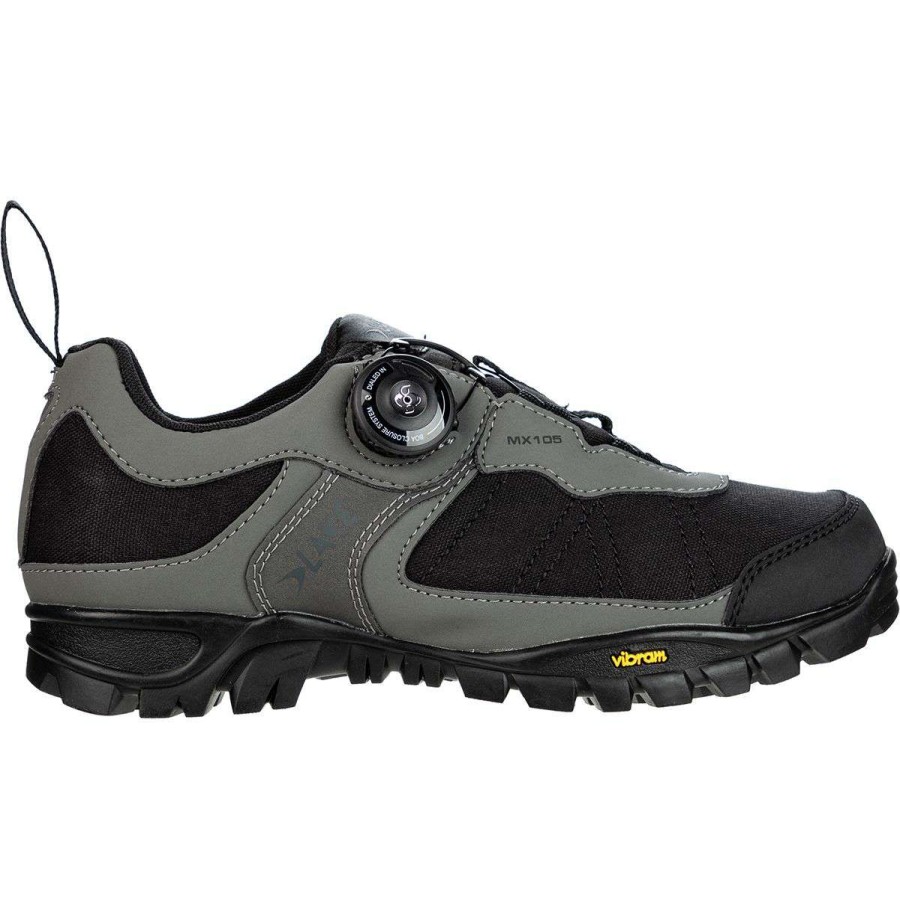 Mountain Bike Shoes * | Buy Lake Mountain Bike Shoes Mx105 Mountain Bike Shoe Men'S Black/Grey