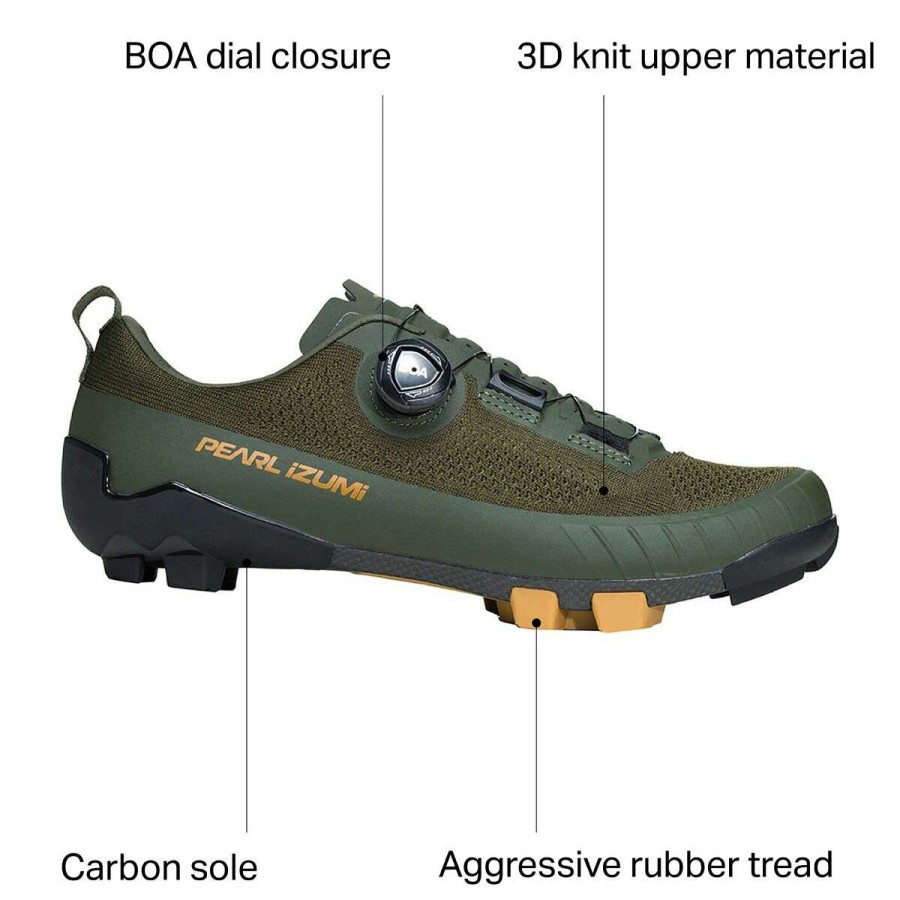 Mountain Bike Shoes * | Cheapest Pearl Izumi Mountain Bike Shoes Gravel X Shoe Men'S Forest