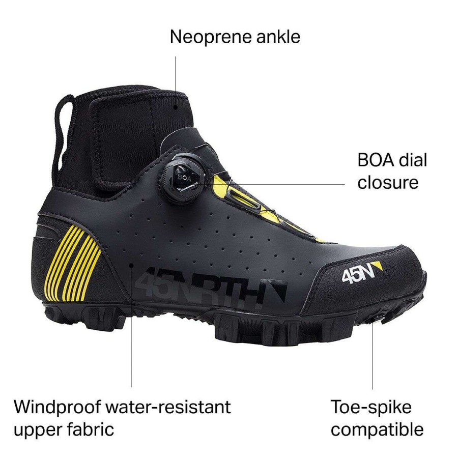 Mountain Bike Shoes * | Cheap 45Nrth Mountain Bike Shoes Ragnarok Mtn Cycling Shoe Men'S Black