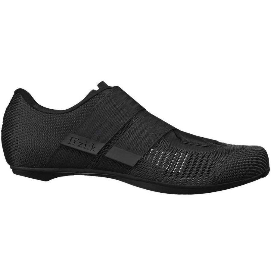 Road Bike Shoes * | Deals Fi'Zi:K Road Bike Shoes Vento Powerstrap R2 Aeroweave Cycling Shoe Men'S Black