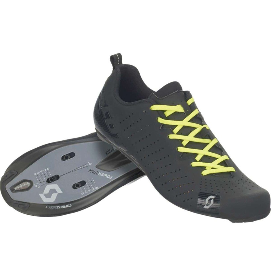 Road Bike Shoes * | Top 10 Scott Road Bike Shoes Road Rc Lace Cycling Shoe Men'S Matte Black/Gloss Black