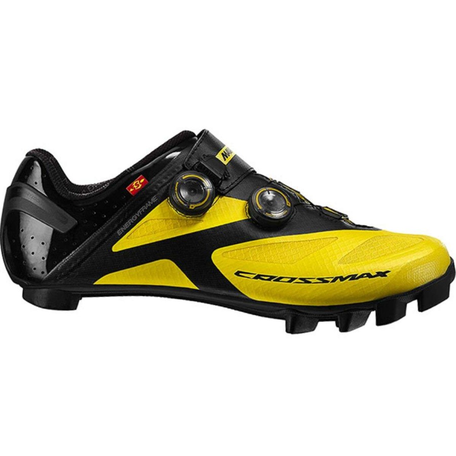 Mountain Bike Shoes * | Buy Mavic Mountain Bike Shoes Crossmax Sl Ultimate Cycling Shoe Men'S Yellow Mavic/Black