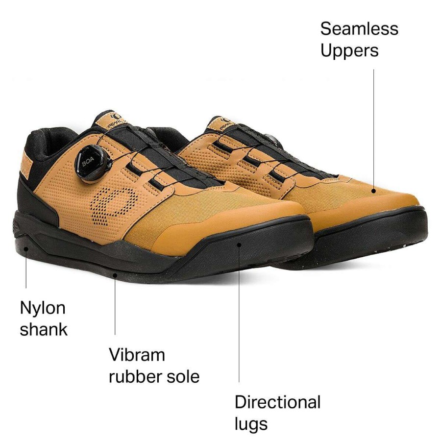 Mountain Bike Shoes * | Best Sale Pearl Izumi Mountain Bike Shoes X Alp Launch Spd Cycling Shoe Men'S Berm Brown/Black