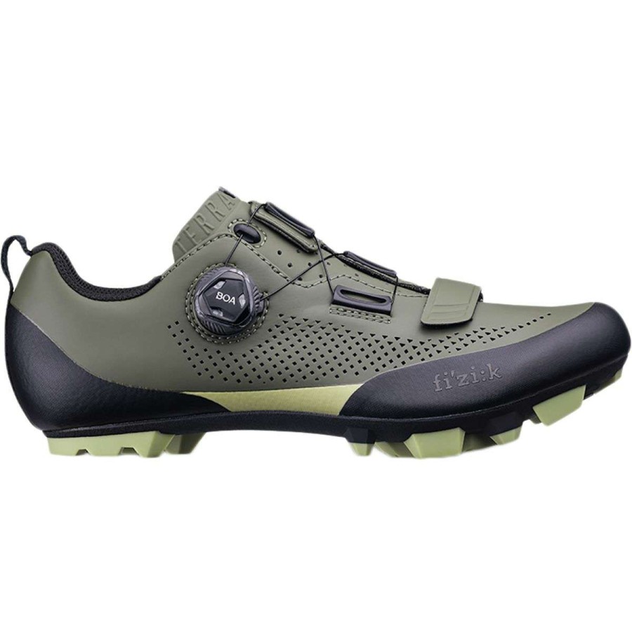 Mountain Bike Shoes * | New Fi'Zi:K Mountain Bike Shoes X5 Terra Cycling Shoe Men'S Military Green/Tangy Green